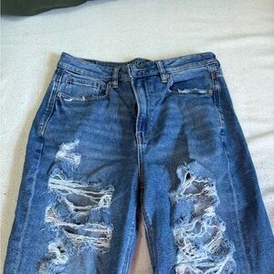 American Eagle Outfitters Light Blue Stretch Denim Waistband